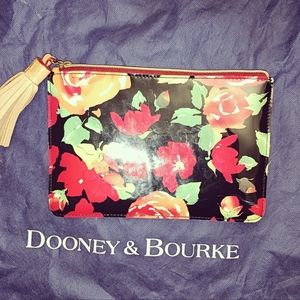 NWOT Dooney & Bourke Rose And Tassel Cosmetic Pouch